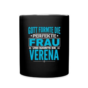 Conception du nom Verena - Mug uni - noir - Devant