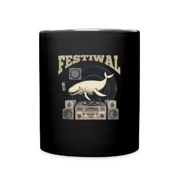 Festiwal Whale Party Festival EDM Music - Full Colour Mug - black - Front