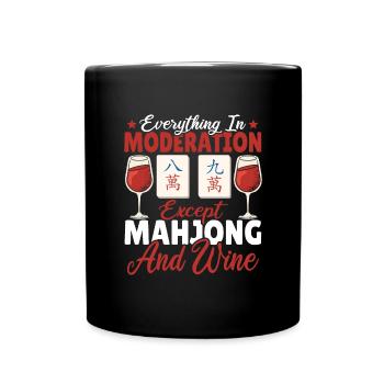 Cadeau pour les fans de Mahjong - Mug uni - noir - Devant
