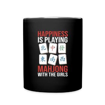 Cadeau pour les fans de Mahjong - Mug uni - noir - Devant