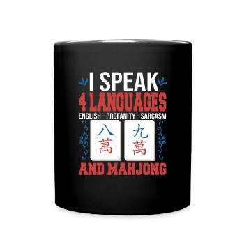 Cadeau pour les fans de Mahjong - Mug uni - noir - Devant