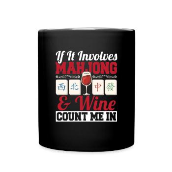 Cadeau pour les fans de Mahjong - Mug uni - noir - Devant