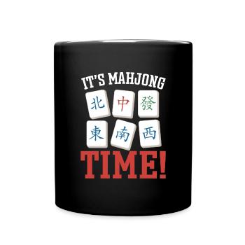 Cadeau pour les fans de Mahjong - Mug uni - noir - Devant