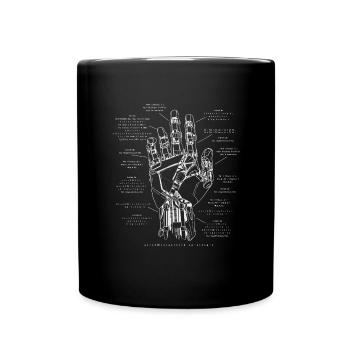 Robotik -Roboterhand -Ai -Formel -Ingenieur -Progr - Tasse einfarbig - Schwarz - Vorne