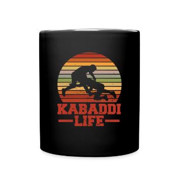 Gift for Kabaddi Lovers - Full Colour Mug - black - Front