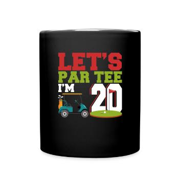 Geschenk für Minigolfspieler - Tasse einfarbig - Schwarz - Vorne