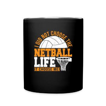 Love Netball Netball Player Gift - Full Colour Mug - black - Front
