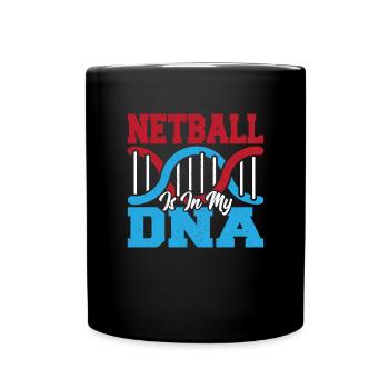 Love Netball Netball Player Gift - Full Colour Mug - black - Front