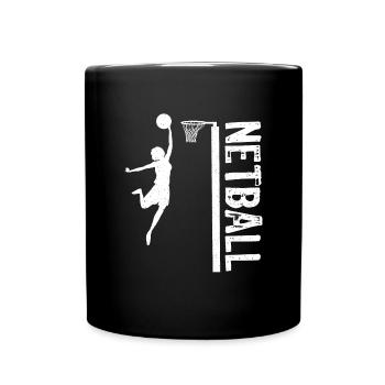 Love Netball Netball Player Gift - Full Colour Mug - black - Front