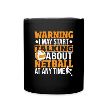 Love Netball Netball Player Gift - Full Colour Mug - black - Front