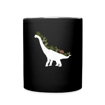 Brachiosaurus Dinosaur Gift - Full Colour Mug - black - Front
