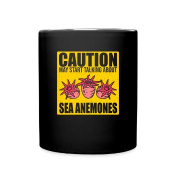 Sea Anemones Gift - Full Colour Mug - black - Front