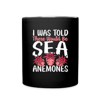 Sea Anemones Gift - Full Colour Mug - black - Front