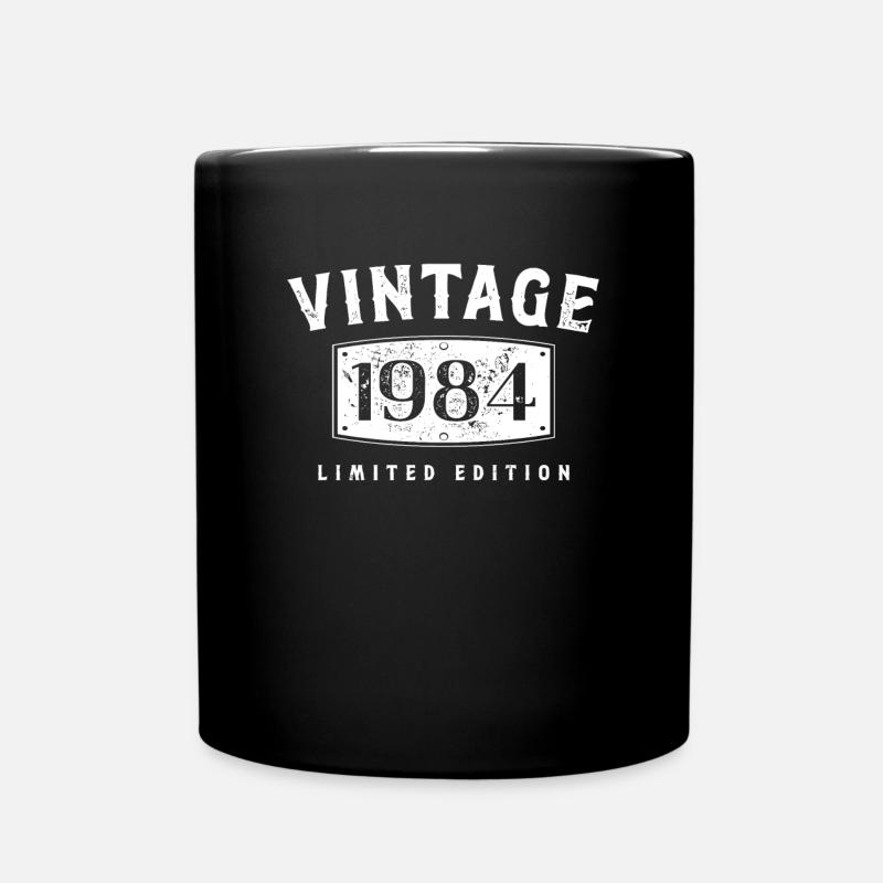Geburtstag 1984 Limited Edition Vintage 1984 - Tasse einfarbig - Schwarz