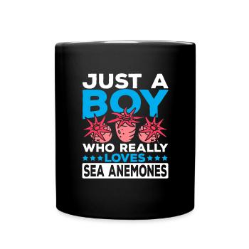 Sea Anemones Gift - Full Colour Mug - black - Front