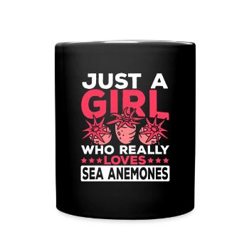 Sea Anemones Gift - Full Colour Mug - black - Front