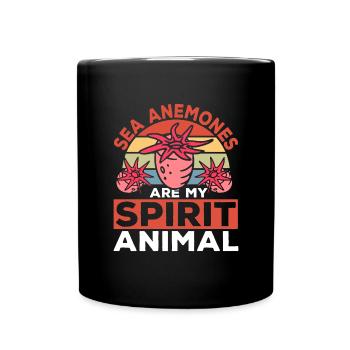 Sea Anemones Gift - Full Colour Mug - black - Front