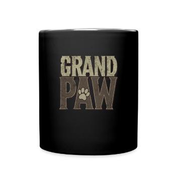 Opaw Funny Dog Opa Geschenk Opaw - Tasse einfarbig - Schwarz - Vorne