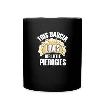 Diese Babcia liebt ihre kleinen Pierogies Babcia - Tasse einfarbig - Schwarz - Vorne