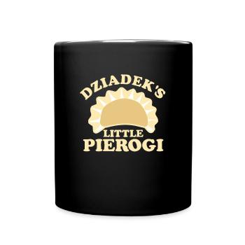 Dziadeks Little Pierogi Polnische Enkelpierogi - Tasse einfarbig - Schwarz - Vorne