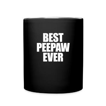 Bester Blick auf den Vatertag für Großvater für Gr - Tasse einfarbig - Schwarz - Vorne