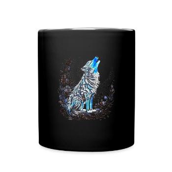 Niedliches Polarfuchs-Geschenk - Tasse einfarbig - Schwarz - Vorne