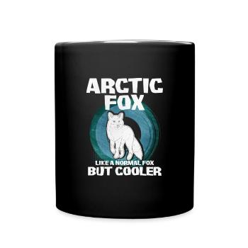 Niedliches Polarfuchs-Geschenk - Tasse einfarbig - Schwarz - Vorne