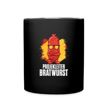 Bratwurst en cadeau - Mug uni - noir - Devant