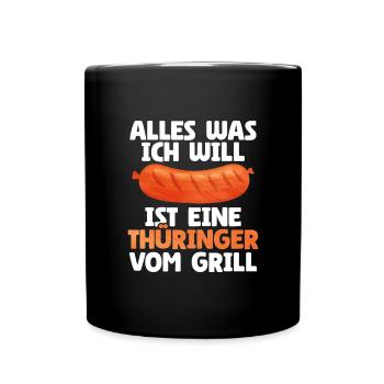 Bratwurst as a gift - Full Colour Mug - black - Front