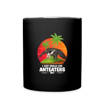 Dear Anteater Gift - Full Colour Mug - black - Front