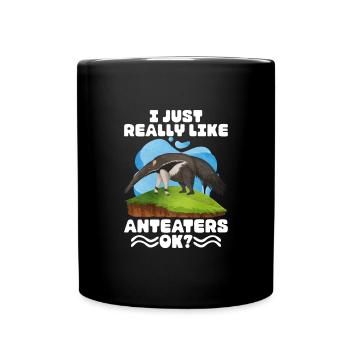 Dear Anteater Gift - Full Colour Mug - black - Front