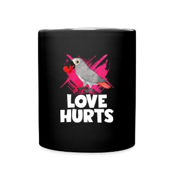 Cadeau de perroquet gris africain africain - Mug uni - noir - Devant
