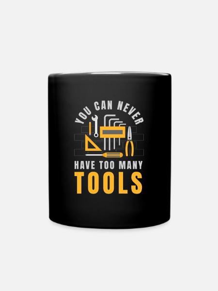 Too Many Tools Tool Craftsman - Full Colour Mug - black