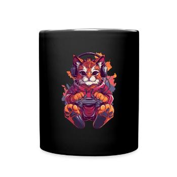Maine Videospiel - Tasse einfarbig - Schwarz - Vorne