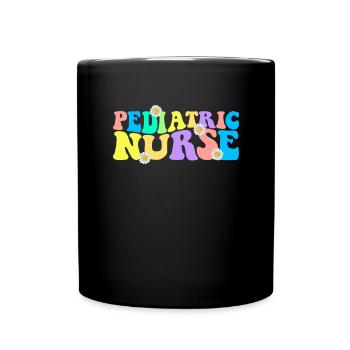 Pädiatrische Krankenschwestern Krankenschwester Wo - Tasse einfarbig - Schwarz - Vorne