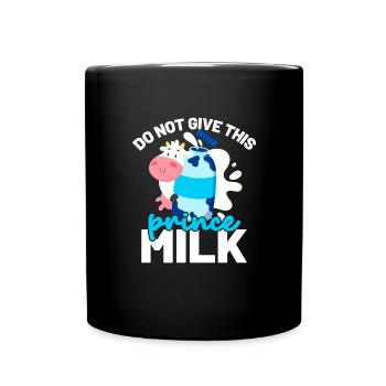 Geben Sie dieser Prince Milk Lactose -Intoleranz n - Tasse einfarbig - Schwarz - Vorne