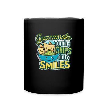 Amateur Guacamole Chips Tortillas Avocado - Full Colour Mug - black - Front