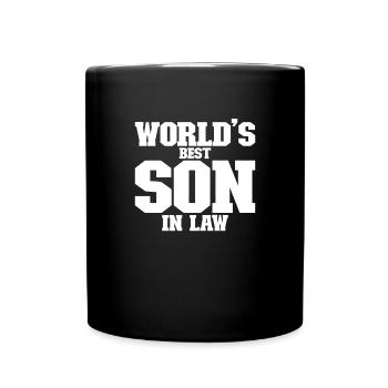 Der beste Schwiegersohn der Welt - Tasse einfarbig - Schwarz - Vorne