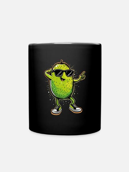 Kiwi Dabbing - Tasse einfarbig - Schwarz