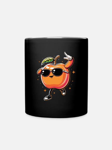Nectarine - Mug uni - noir