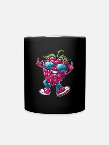 Framboises - Mug uni - noir