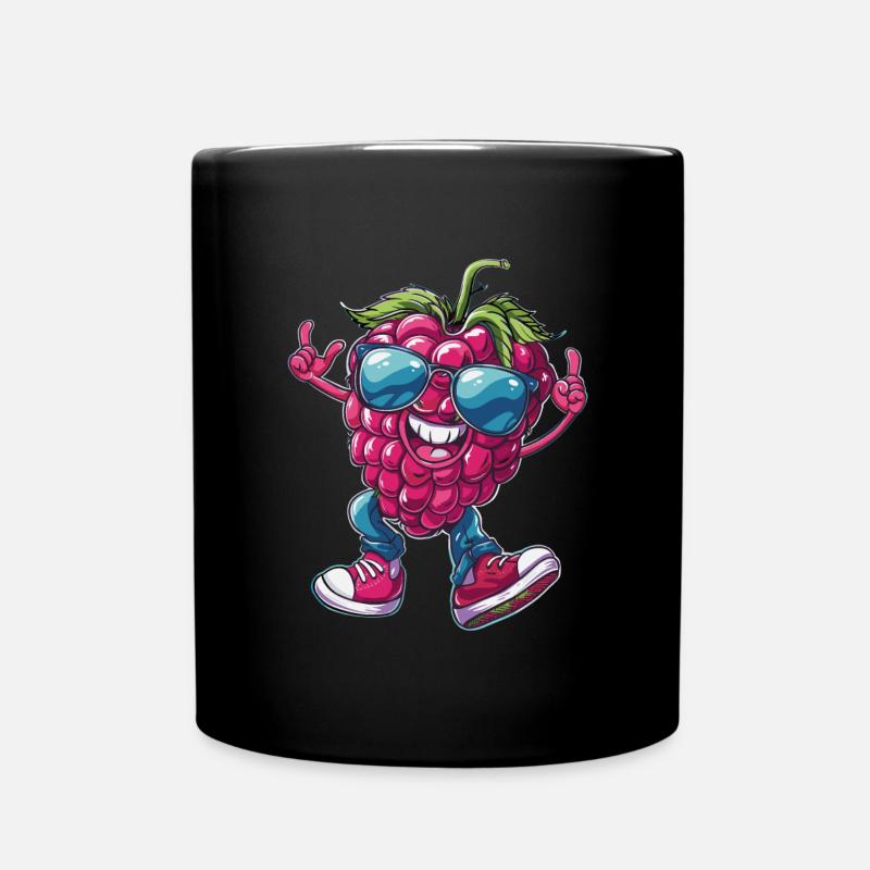 Framboises - Mug uni - noir