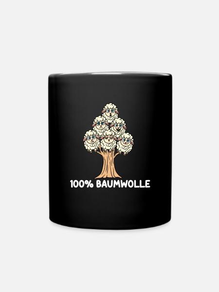 100% coton - Mug uni - noir