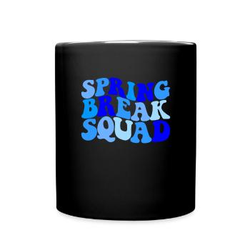 Spring Break Squad Herren Spring Break 2025 - Tasse einfarbig - Schwarz - Vorne