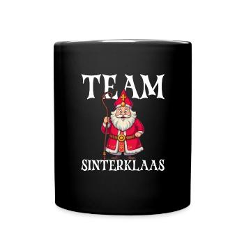 Team Sinterklaas Niederländischer Weihnachtsmann S - Tasse einfarbig - Schwarz - Vorne