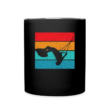 Kitesurfing - Tasse einfarbig - Schwarz - Vorne