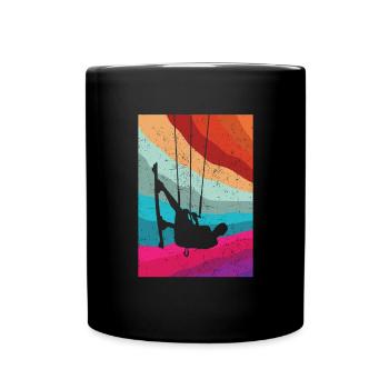 Kitesurfing - Tasse einfarbig - Schwarz - Vorne