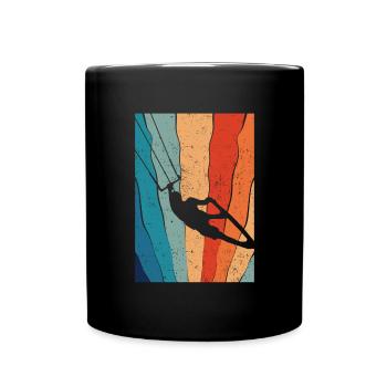 Kitesurfing - Tasse einfarbig - Schwarz - Vorne