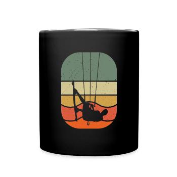 Kitesurfing - Tasse einfarbig - Schwarz - Vorne