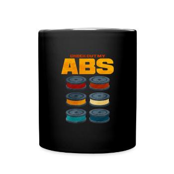 3D Printing - Full Colour Mug - black - Front